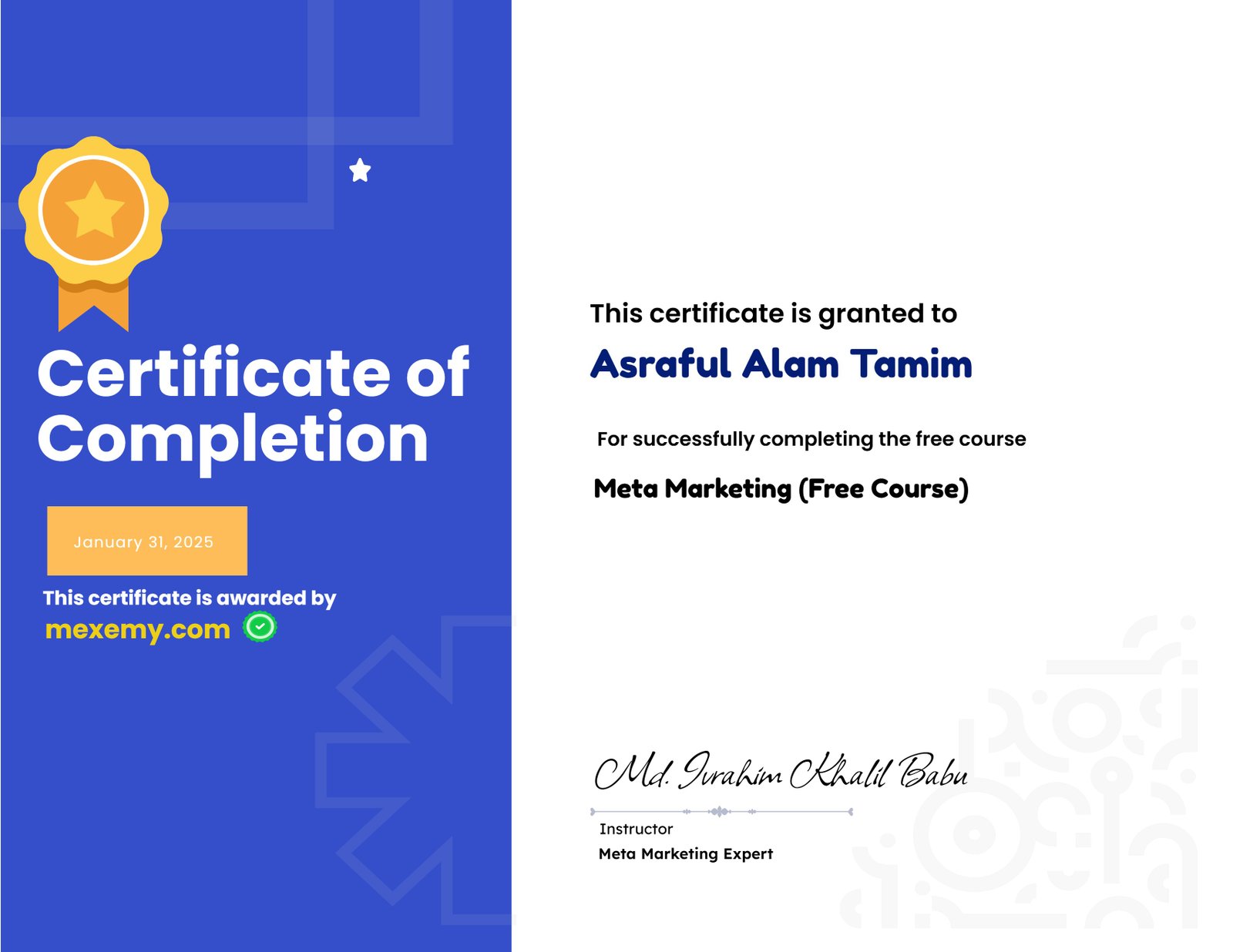 Meta Marketing (Free Course)