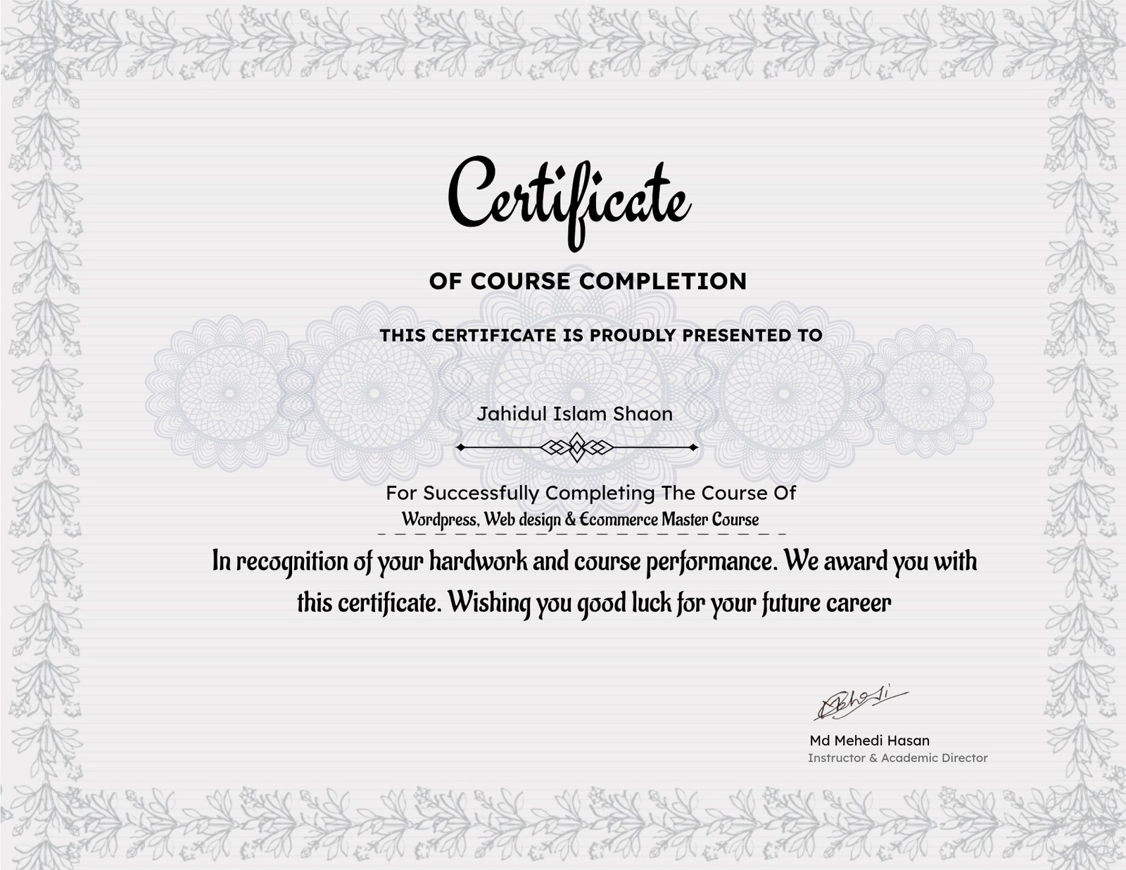 Wordpress, Web design & Ecommerce Master Course