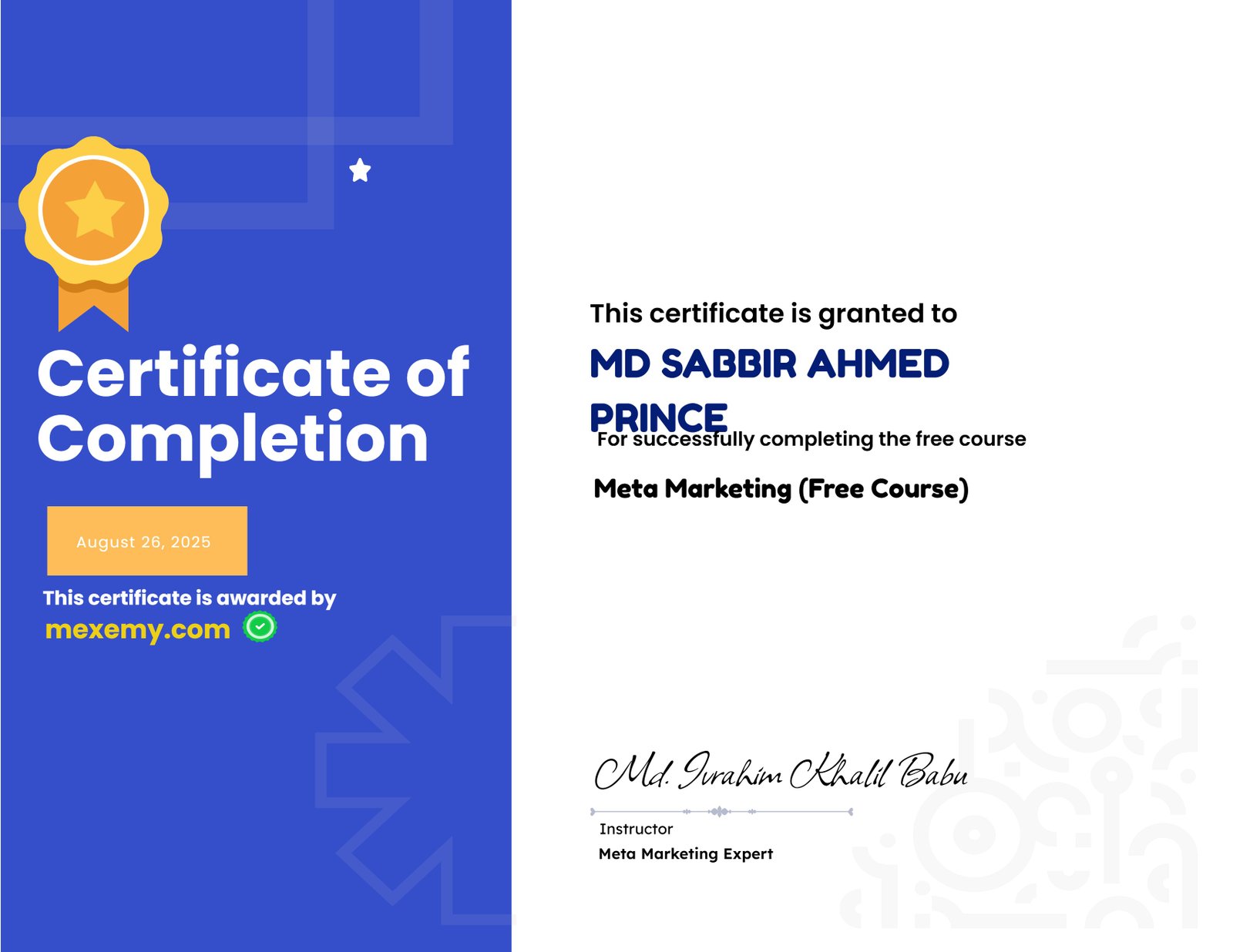 Meta Marketing (Free Course)